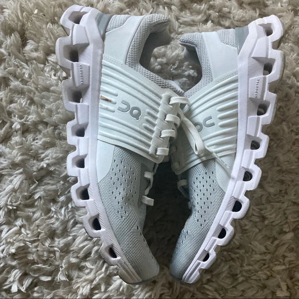 ON RUNNING WOMEN`S CLOUDSWIFT 2.0 RUNNING SHOES - GLACIER/WHITE Sz 10.5 - Picture 4 of 7